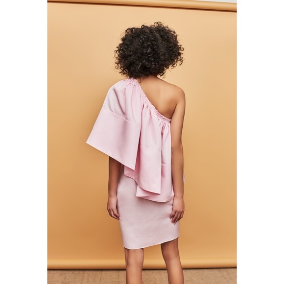 Solace London Pink Layci Ruffle Dress sz 8 EUC - Picture 2 of 11